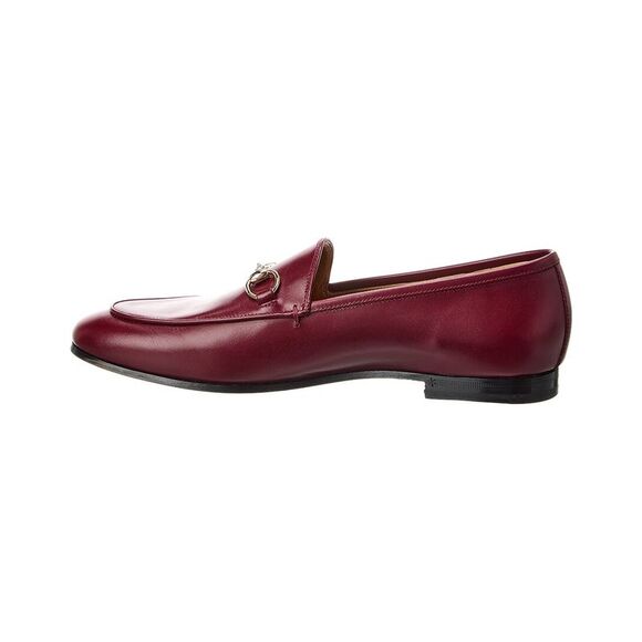 Gucci Jordaan Leather Loafer, Red - Picture 2 of 5